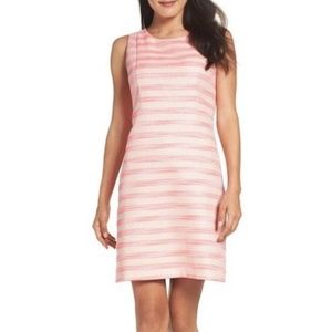 Eliza J Stripe Sheath Dress Hot Pink